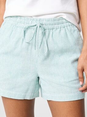 J. Crew Linen striped shorts